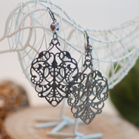 Flower Drop Earrings ER0421 - Thumbnail 1