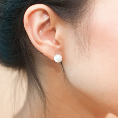 Glass Beads Stud Earrings ER0465