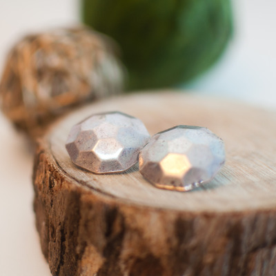 Hexagonal decagon stud earrings er0434