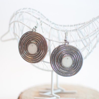 Large round drop earring, er0461 - Thumbnail 4