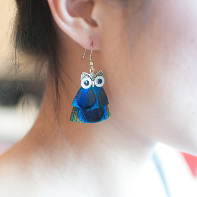Owl drop earrings, er0552