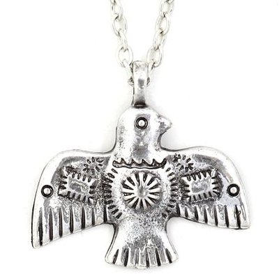 Southwest thunder bird/pendant-silver-necklace-unisex