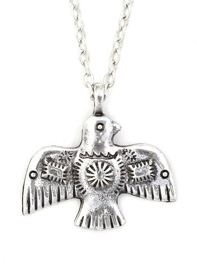 Southwest Thunder Bird/Pendant-Silver-Necklace-Unisex