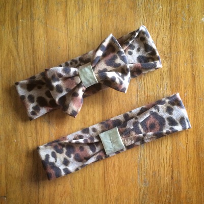Mommy and Me Leopard Print Headwraps