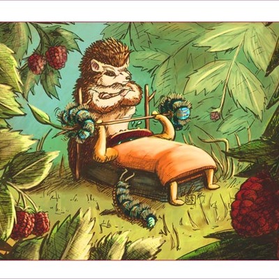 "prickly personal trainer" weight lifting mushroom