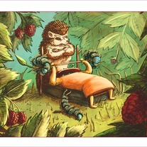 "Prickly Personal Trainer" Weight Lifting Mushroom