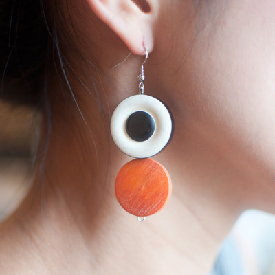 Round triple drop earrings, er0634 - Thumbnail 3