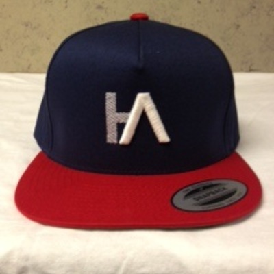 Ha navy & red snapback