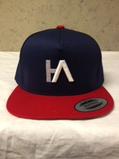HA Navy & Red Snapback