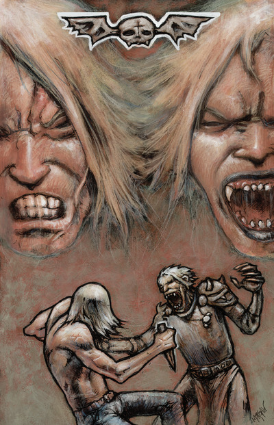 Chronicles of van helsing brother vs brother poster by darkslinger comics tony morgan artwork