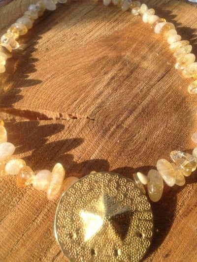 Citrine Starfish Choker