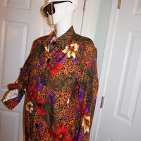 Vintage S & K Company Leopard Jacket Size 2x - Thumbnail 2