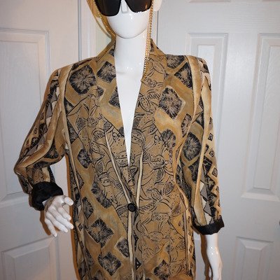 Vintage kennington square tan blazer size xl