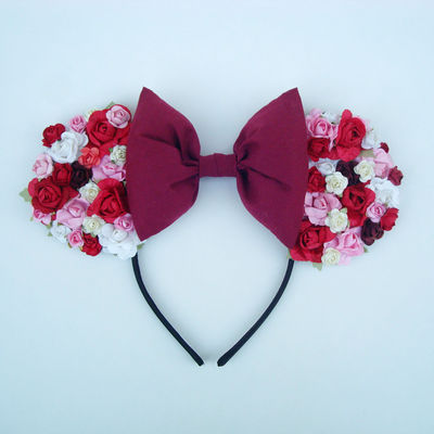 Pink rouge floral ears ♥