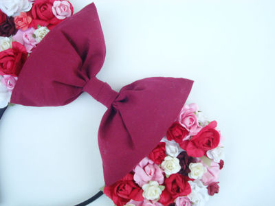 Pink Rouge floral ears ♥