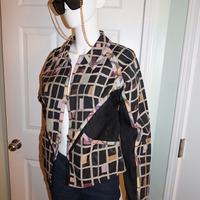 Vintage Treadle Black/White Blazer Size L - Thumbnail 3