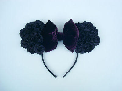 Black Velvet floral ears ♥