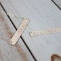 The Ikuko Necklace | Gold Filled Bar Necklace | Hand Stamped Necklace-2