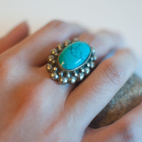 Blue Stone Ring, RG0410 - Thumbnail 2