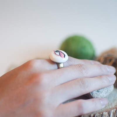 Eye stone ring, rg0530 - Thumbnail 5