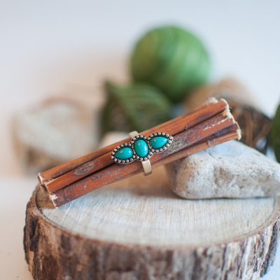 Oval etched stone ring, rg0540 - Thumbnail 3