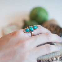 Oval Etched Stone Ring, RG0540 - Thumbnail 1