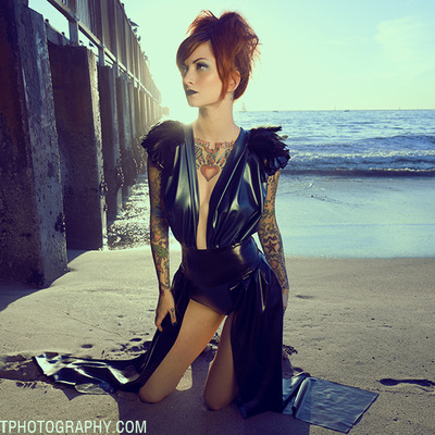 Cherry dollface black beach latex print 8x10 - Thumbnail 2