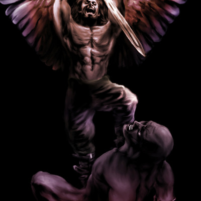 The principalities angel vs the antichrist 11x17 poster