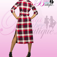 *Pasadena* Plaid dress - Thumbnail 2