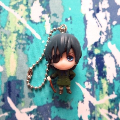Kuroshitsuji / black butler - figure keychain swing - ciel phantomhive / sebastian michaelis / undertaker / grell sutcliff / lau - 