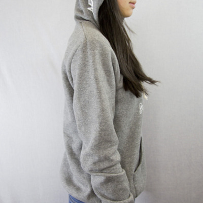 Basic logo hoodie - grey