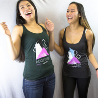 Three Mountains Racerback Tank - Emerald - Thumbnail 1