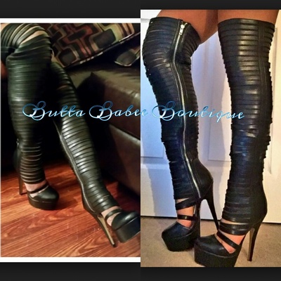 *blade* thigh high boots