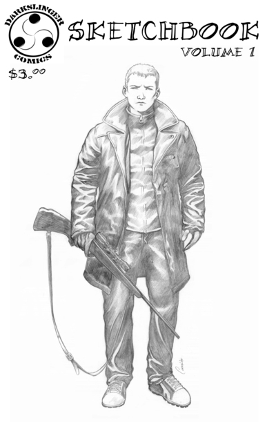 Darkslinger comics sketchbook #1 comic book