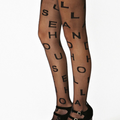 Gossip girl alphabet tights