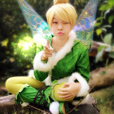 Tk1 tinkerbell jacket with open to put the wings
