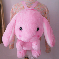 Lop rabbit cute plush doll backpack messenger bag - Thumbnail 1