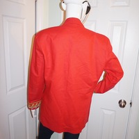 Vintage Cedars Red/Gold Blazer Size L - Thumbnail 3