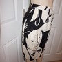 Vintage Faces Black/White Skirt Size M-L-1