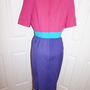 Vintage Pink/Blue/Purple Dress Size L-4