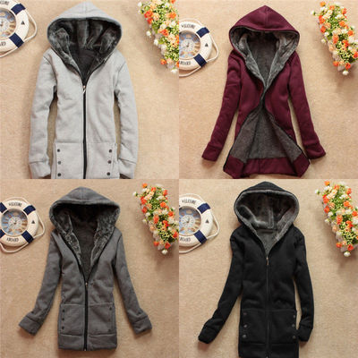  long zip jumper hoodies coat jackets
