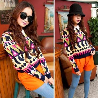 Round neck loose sweater 