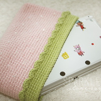 Strawberry Nintendo 3DS Cover, Light Pink  - Thumbnail 1