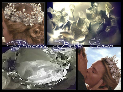 The Princess Bride Silver Flowers and Leaves Crown-Wedding-Fairy-Crown-Tiara-Faeryspell Creations