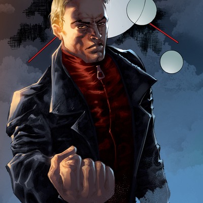 Ghost assassin david's angry fist 11x17 inch poster