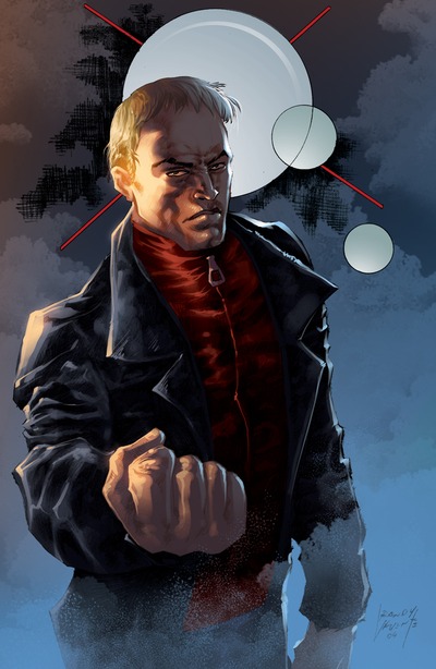 Ghost assassin david's angry fist 11x17 inch poster