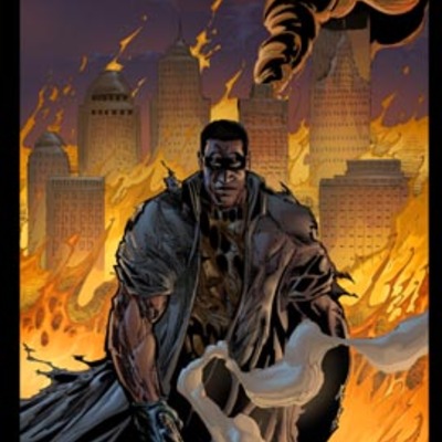 The pauper city on fire 11x17 inch poster darkslinger comics