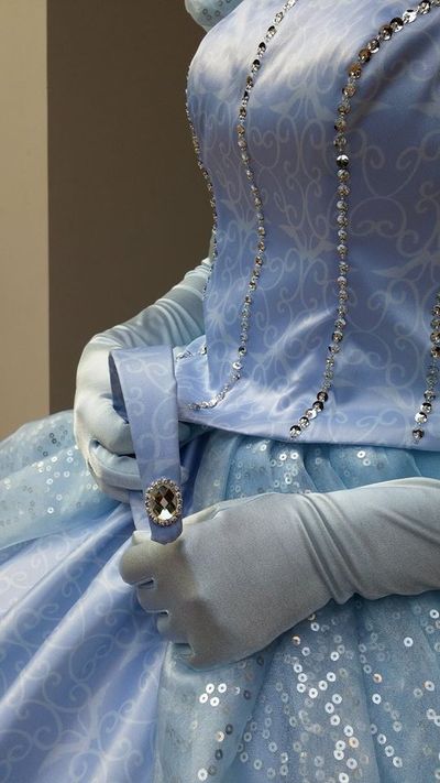 HB159 matching glove and headband for cinderella