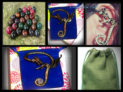 Smaug The Dragon Ear Cuff--The Hobbit Inspired Jewelry--Custom-Faeryspell Creations
