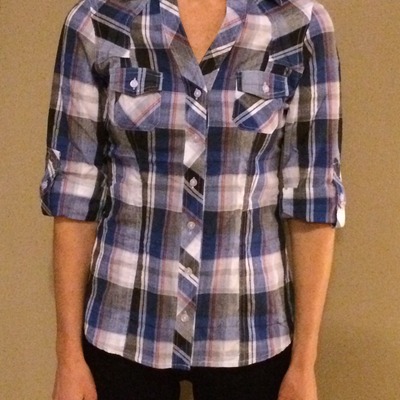 Blue & white plaid - Thumbnail 5